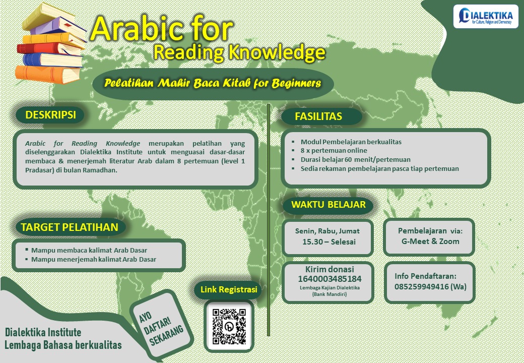 Dialektika Institute Gelar Pembelajaran Arabic Reading Gratis Selama Bulan Ramadhan